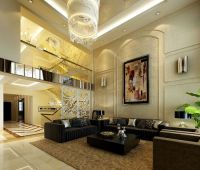 领秀翡翠山300平欧式风格装修案例