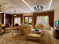 御汤山600平简欧风格装修效果图