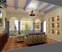 长河玉墅400平地中海风格装修案例