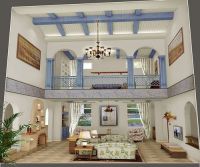 长河玉墅400平地中海风格装修案例