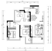 现代时尚风格三居