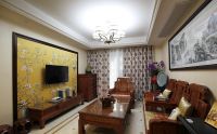 古朴中式两室两厅装潢案例