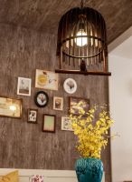 中式现代三居室设计装修效果图