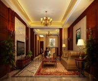 金隅澜湾480平美式风格装修案例