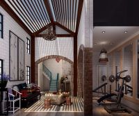 龙湖好望山390平美式风格装修案例