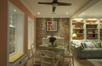 田园装修餐厅吊顶图欣赏