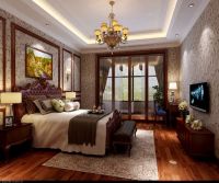 金隅澜湾360平叠拼美式风格装修案例