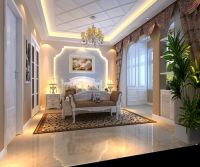 廊坊孔雀城172平美式田园风格装修案例