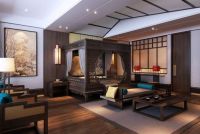 现代简约三居二厅客厅主卧装修效果图