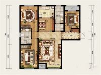 舒适自在的132平北欧梦三居室