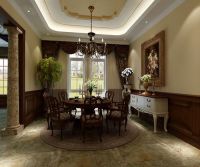 珠江紫宸山598平独栋美式新古典风格装修案例