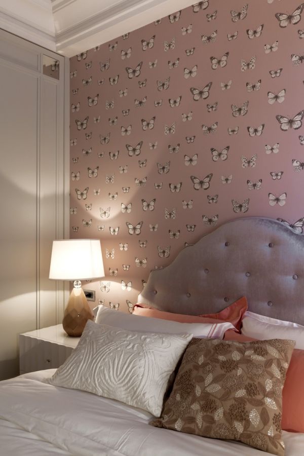 现代温馨卧室墙纸设计