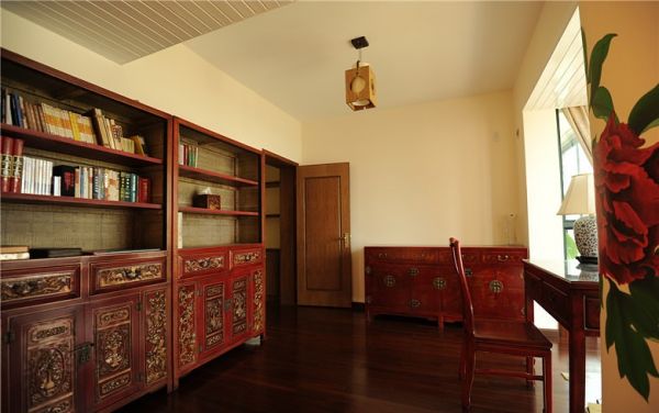 古典红木中式书房装饰设计