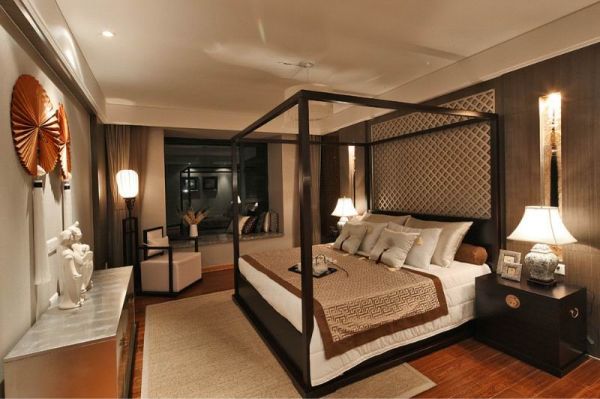 现代新中式卧室设计