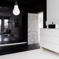 现代黑白设计一居室内装饰图片