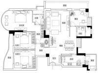绿地中央广场·云谷 新古典 三居室 156