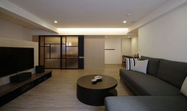 现代日式简约风格二居室设计