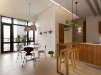 北欧风格厨房吧台设计效果图片