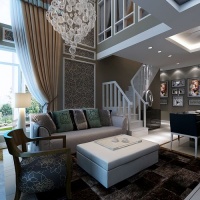 首邑溪谷120平现代前卫 loft