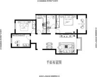 中国铁建青秀城-简约风格-两居室