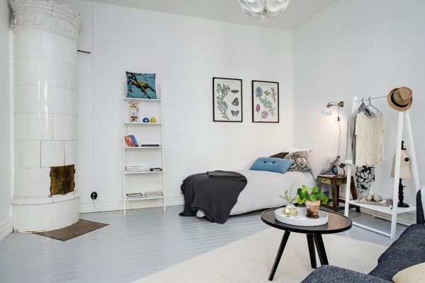 时尚北欧风格单身家居卧室设计