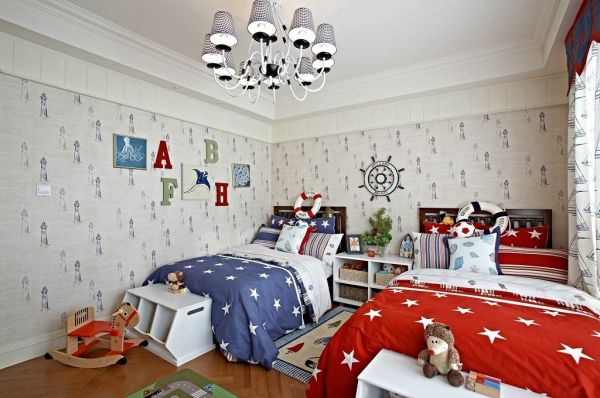 欧式现代风格设计儿童房室内图片