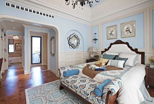 欧式现代风格设计别墅卧室图片