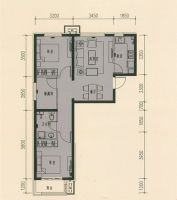 金隅汇星苑-二居89平简欧风格-房天下装修
