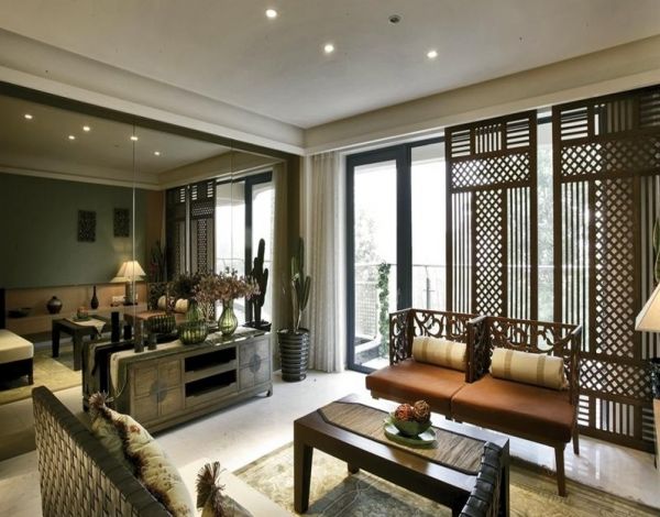 140平东南亚风格四居室装修设计效果图