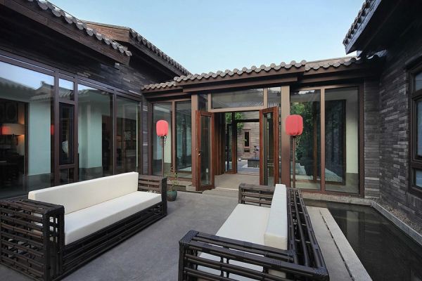 中式风格别墅花园