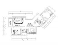 上海建筑-三居140平新中式风格-房天下装修
