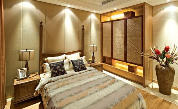 典雅中式现代卧室设计效果图
