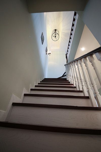 实木美式小楼梯设计