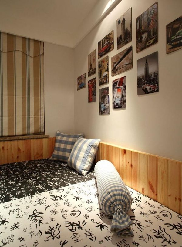 简约现代风格设计卧室照片墙图片