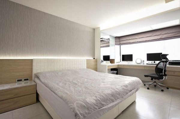 现代简约设计室内卧室装修效果图片