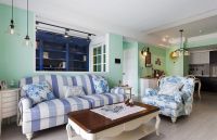 清新撞色美式混搭三居