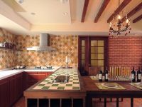 田园复古风餐厅设计装修效果图