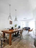 黑白色调混搭北欧客厅