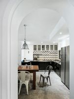 黑白色调混搭北欧客厅