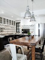 黑白色调混搭北欧客厅