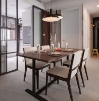 现代简约木质客厅