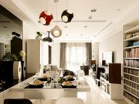 现代黑白格调客厅影院设计