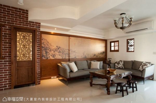 传统中式风格客厅效果图