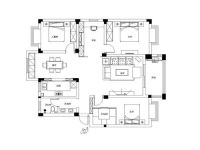 美式风格 126㎡三居室