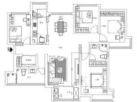 色调淡雅134㎡ 欧式风格