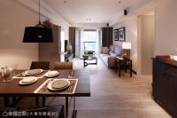 混搭风格温馨单身公寓效果图