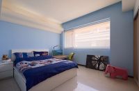 现代蓝绿色儿童房设计