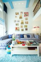 梦幻蓝色地中海复式设计