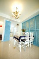 梦幻蓝色地中海复式设计