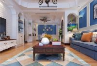 整体的空间 白蓝基调